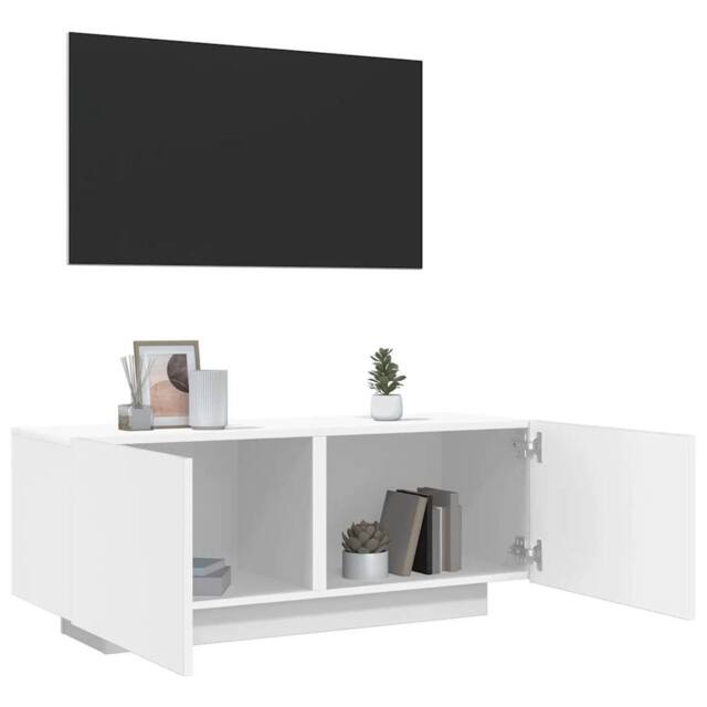 Berkfield Home TV Cabinet White 100x35x40 cm Engineered Wood - Size: 100 x 35 x 40 cm - image 1