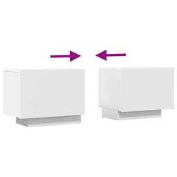 Berkfield Home TV Cabinet White 100x35x40 cm Engineered Wood - Size: 100 x 35 x 40 cm - thumbnail 8