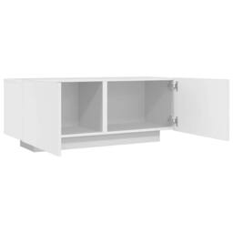 Berkfield Home TV Cabinet White 100x35x40 cm Engineered Wood - Size: 100 x 35 x 40 cm - thumbnail 7