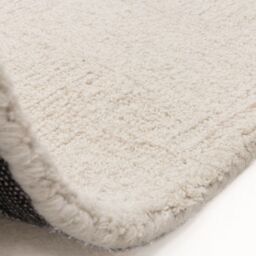 The Rug Shop UK Cream Handmade Modern Abstract Polyester Easy To Clean White Area Rug - Size: 160 cm x 230 cm - thumbnail 4
