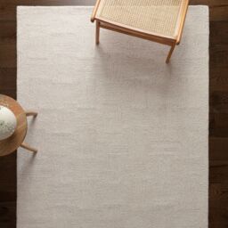 The Rug Shop UK Cream Handmade Modern Abstract Polyester Easy To Clean White Area Rug - Size: 160 cm x 230 cm - thumbnail 3