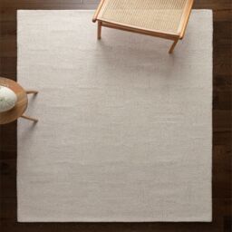 The Rug Shop UK Cream Handmade Modern Abstract Polyester Easy To Clean White Area Rug - Size: 160 cm x 230 cm - thumbnail 1