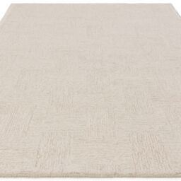 The Rug Shop UK Cream Handmade Modern Abstract Polyester Easy To Clean White Area Rug - Size: 160 cm x 230 cm - thumbnail 5
