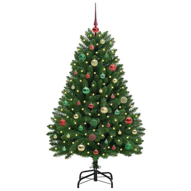 Berkfield Home Elegant Artificial Christmas Tree with Stand Green 150 cm PVC and - image 1