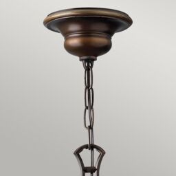Netlighting Cello 6 Light Multi Arm Chandelier Antique Bronze Finish E27 in Brown - thumbnail 2
