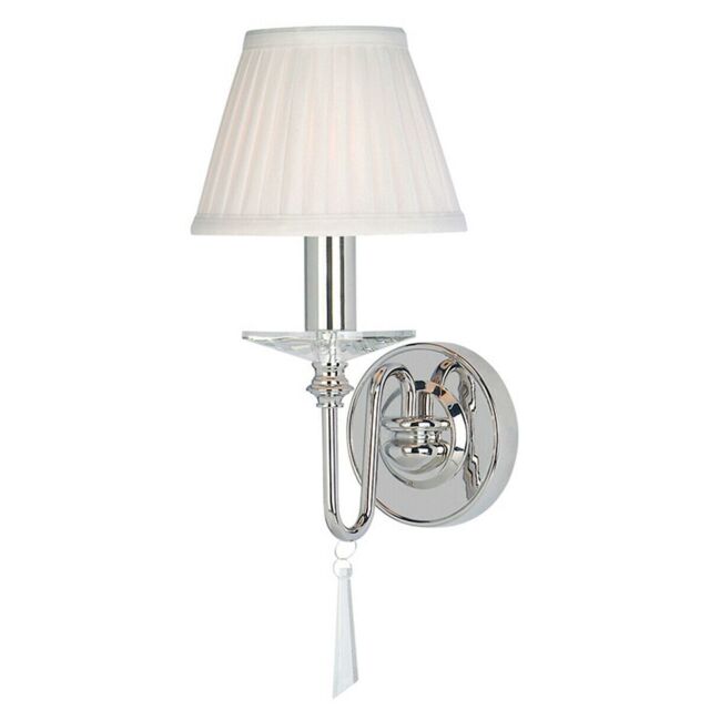 Loops Wall Light Sconce Highly Polished Nickel Finish LED E14 60W Bulb d01036 in Metallics