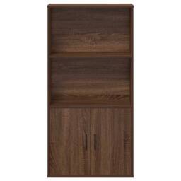 Berkfield Home Bookcase Brown Oak 60x24x120 cm Engineered Wood - Size: 60 x 24 x 120 cm - thumbnail 4