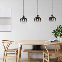 Loops Stylish Modern Black & Brass Pendant Light for Indoor Ceilings - thumbnail 1