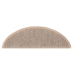 Berkfield Home Stair Mats Self-adhesive Sisal-Look 15 pcs 56x17x3 cm Light Beige - Size: Medium - thumbnail 6