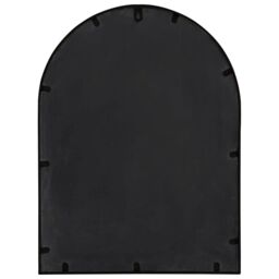 Berkfield Home Garden Mirror Black 60x45 cm Iron for Outdoor Use - thumbnail 4