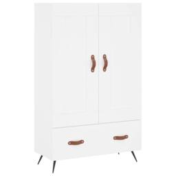 Berkfield Home Highboard White 69.5x31x115 cm Engineered Wood - thumbnail 1