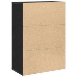 Berkfield Home Sideboard Black Oak 60x31x84 cm Engineered Wood - Size: 60 x 31 x 84 cm - thumbnail 5