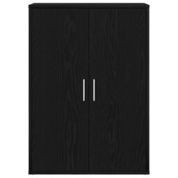 Berkfield Home Sideboard Black Oak 60x31x84 cm Engineered Wood - Size: 60 x 31 x 84 cm - thumbnail 3