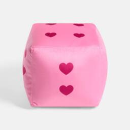 OHS Dice Shaped Decorative Scatter Cushion Throw Pillow in Pink - thumbnail 5