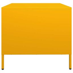 Berkfield Home Coffee Table Mustard Yellow 101.5x50x43.5 cm Cold-rolled Steel - thumbnail 6
