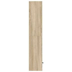 Berkfield Home Bookcase Sonoma Oak 31x24x127 cm Engineered Wood in Brown - Size: 31 x 24 x 127 cm - thumbnail 5