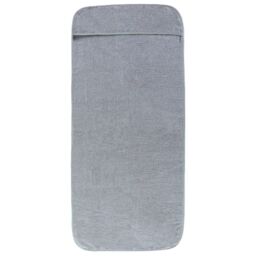 Berkfield Home Beach Towels 2 pcs Grey 60x135 cm Fabric 400 GSM - thumbnail 3