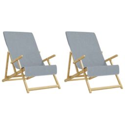 Berkfield Home Beach Towels 2 pcs Grey 60x135 cm Fabric 400 GSM - thumbnail 4