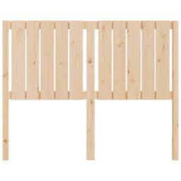 Berkfield Home Beautiful Bed Headboard 125.5x4x100 cm Solid Wood Pine in Light Tan - thumbnail 4