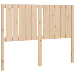 Berkfield Home Beautiful Bed Headboard 125.5x4x100 cm Solid Wood Pine in Light Tan - thumbnail 3