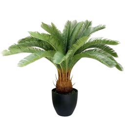 Leaf Artificial 70cm Tropical Cycas Palm Plant in Green