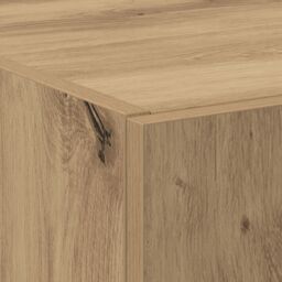 Berkfield Home Highboard Artisan Oak 60 x 32 x 153 cm Engineered Wood in Brown - thumbnail 9