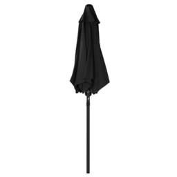 Charles Bentley 2m Patio Market Garden Parasol Umbrella Crank Function 4 Colours in Black - thumbnail 6