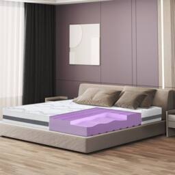The White Stone Medium-Firmness Orthopedic Mattress, 25 cm in White - Size: Small Double - thumbnail 2