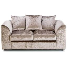SNUG FURNITURE BIRMINGHAM LTD Venice Crushed Velvet 3+2 Beige Sofa Set - thumbnail 3