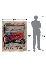 JQ Licensing Rle American Farmland Tractor Silky Touch Super Soft Throw Blanket 152 X 127 cm in White - thumbnail 5