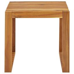 Wyld and Coco 3-Piece Acacia Wood Garden Stools - Modern Rustic Outdoor in Brown - thumbnail 5