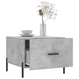 Berkfield Home Coffee Tables 2 pcs Concrete Grey 50x50x40 cm Engineered Wood - Size: 50 x 50 x 40 cm - thumbnail 4