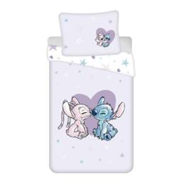 Lilo & Stitch Heart Duvet Cover Set in Purple - Size: Single