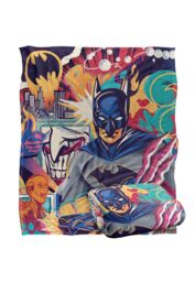 Warner Bros. Jappy Agoncillo Batman Silky Touch Super Soft Throw Blanket 152 X 127 cm in White - thumbnail 2