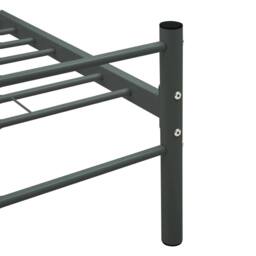 Berkfield Home Elegant Bed Frame Grey Metal 160x200 cm - thumbnail 6