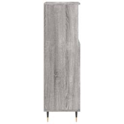 Berkfield Home Bathroom Cabinet Grey Sonoma 30x30x100 cm Engineered Wood - Size: 30 x 30 x 100 cm - thumbnail 7
