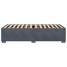Berkfield Home Soft Bed Frame without Mattress Dark Grey¬†Single¬†Velvet in Dark Grey - Size: Single - thumbnail 5