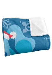 Blues Clues Blue To Santa Letter Silky Touch Super Soft Throw Blanket 152 X 127 cm in White - thumbnail 3