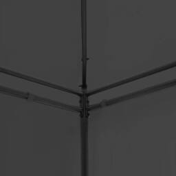 Berkfield Home Gazebo with Curtains 600x298x270 cm Anthracite in Charcoal - Size: 600 x 298 x 270 cm - thumbnail 8