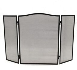 Marco Paul Large Black Folding Fire Screen Spark Guard - thumbnail 2