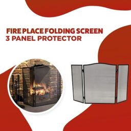Marco Paul Large Black Folding Fire Screen Spark Guard - thumbnail 6