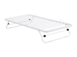 Vente-unique Folding Guest Bed - 90 X 190 Cm - Metal - White - ADONIS II - Size: Single - thumbnail 5