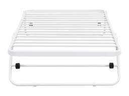 Vente-unique Folding Guest Bed - 90 X 190 Cm - Metal - White - ADONIS II - Size: Single - thumbnail 2