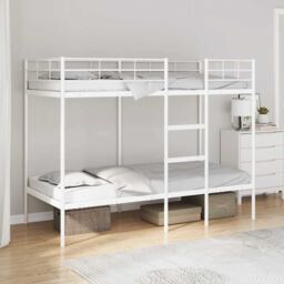 Berkfield Home Bunk Bed without Mattress White 80x200 cm Steel