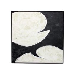 Modish Furnishing Black & Cream Black Framed Wall Art - thumbnail 2