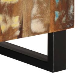 Berkfield Home TV Cabinet 80x33x46 cm Solid Wood Reclaimed&Engineered Wood in Brown - Size: 80 x 33 x 46 cm - thumbnail 8