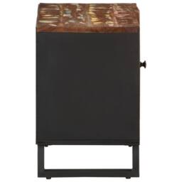 Berkfield Home TV Cabinet 80x33x46 cm Solid Wood Reclaimed&Engineered Wood in Brown - Size: 80 x 33 x 46 cm - thumbnail 4