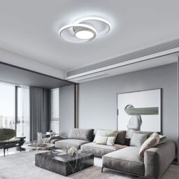 Pheashine Modern LED Ceiling Light, Dimming 3000-6500K, 40cm long, Indoor Use in White - thumbnail 6