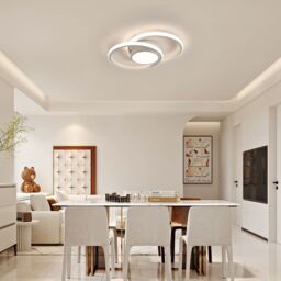 Pheashine Modern LED Ceiling Light, Dimming 3000-6500K, 40cm long, Indoor Use in White - thumbnail 7