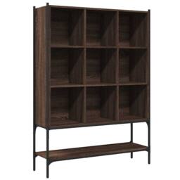 Berkfield Home Decorative Bookcase Brown Oak 102x30x141.5 cm Engineered Wood - thumbnail 3
